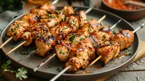 Sriracha Lime Grilled Chicken Skewers