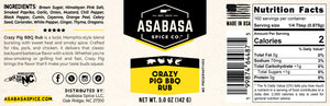 Crazy Pig BBQ Rub